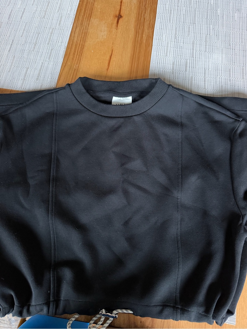 Varley Maple 2.0 Black Short-Sleeve Drawstring Mini Dress - Picture 11 of 11